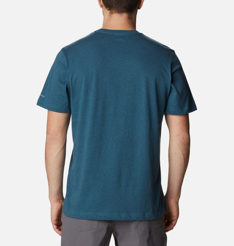 Thumbnail: T-shirt à manches courtes Thistletown Hills Homme - Grandes tailles, Color: Night Wave Heather, image 2