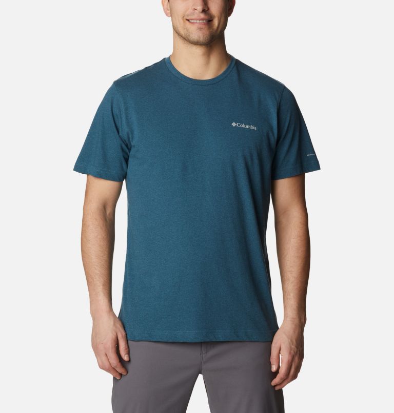 Thumbnail: T-shirt à manches courtes Thistletown Hills Homme - Grandes tailles, Color: Night Wave Heather, image 1