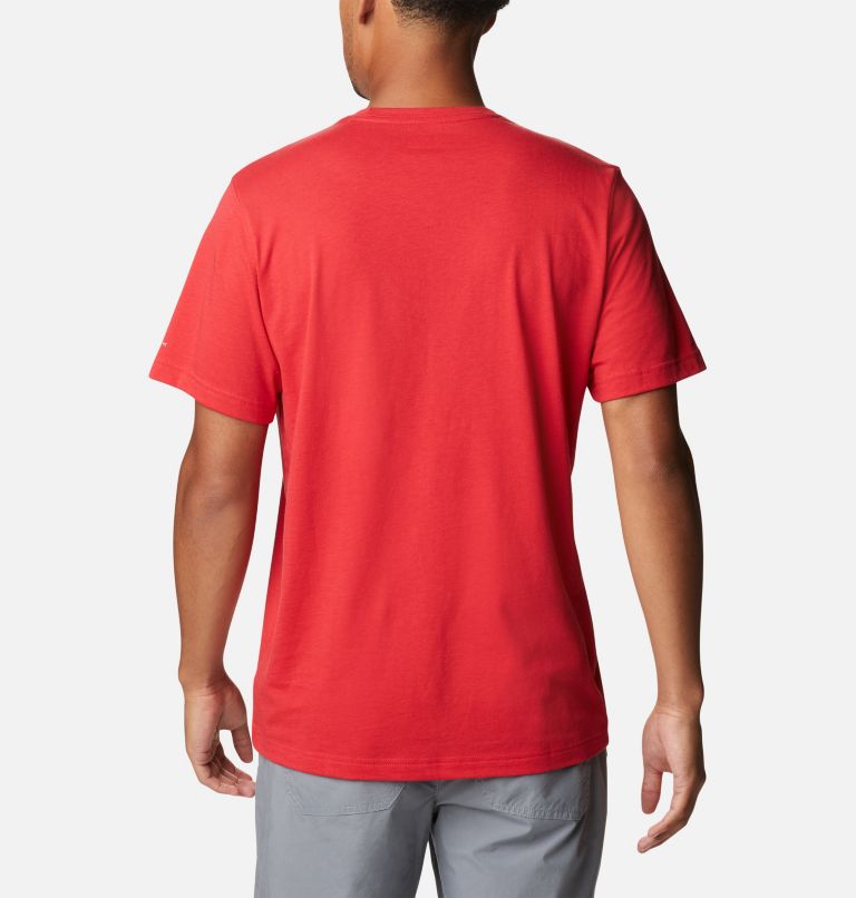 Thumbnail: Men's Thistletown Hills Short Sleeve Shirt - Tall, Color: Mountain Red, image 2