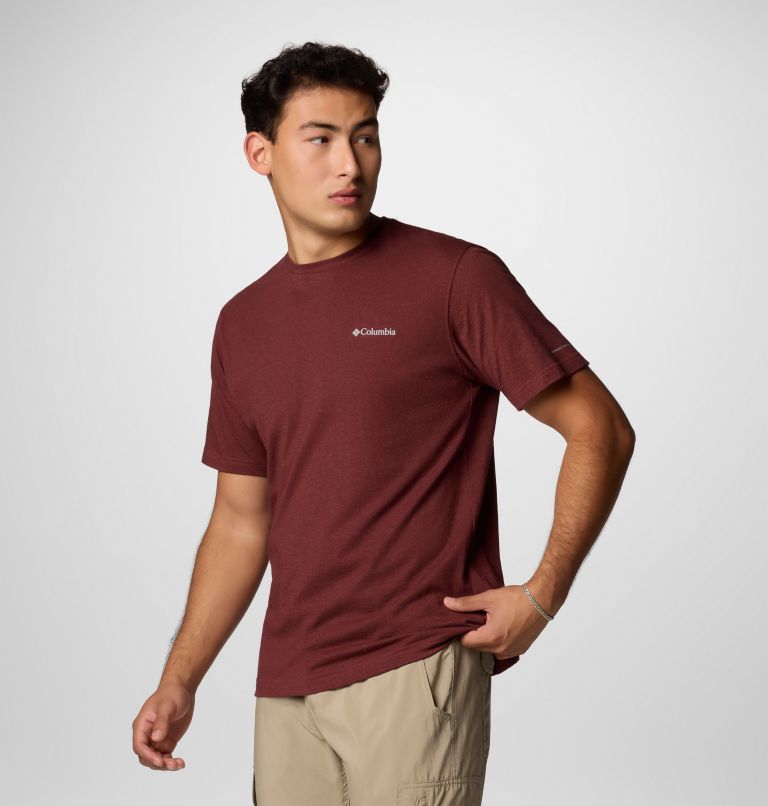 Men's Thistletown Hills Short Sleeve Shirt - Tall, Color: Spice Heather, image 4