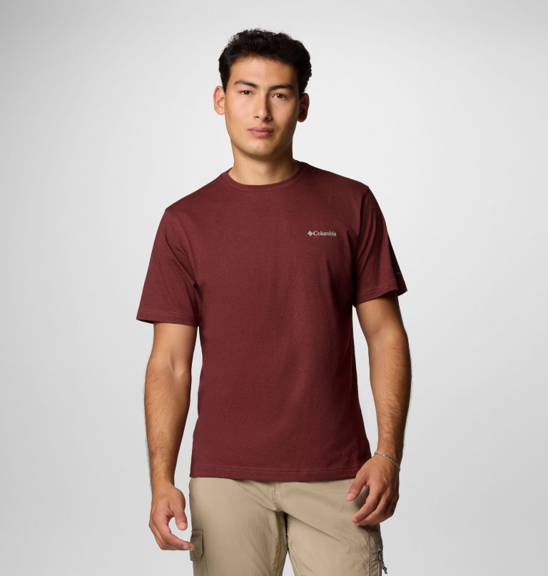 Men's Thistletown Hills Short Sleeve Shirt - Tall, Color: Spice Heather, image 1