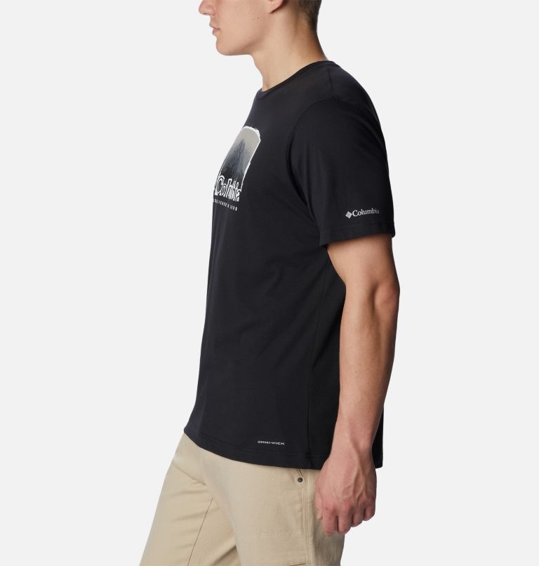 Thumbnail: Men’s Thistletown Hills Graphic T-shirt, Color: Black, Foggy Haven, image 3