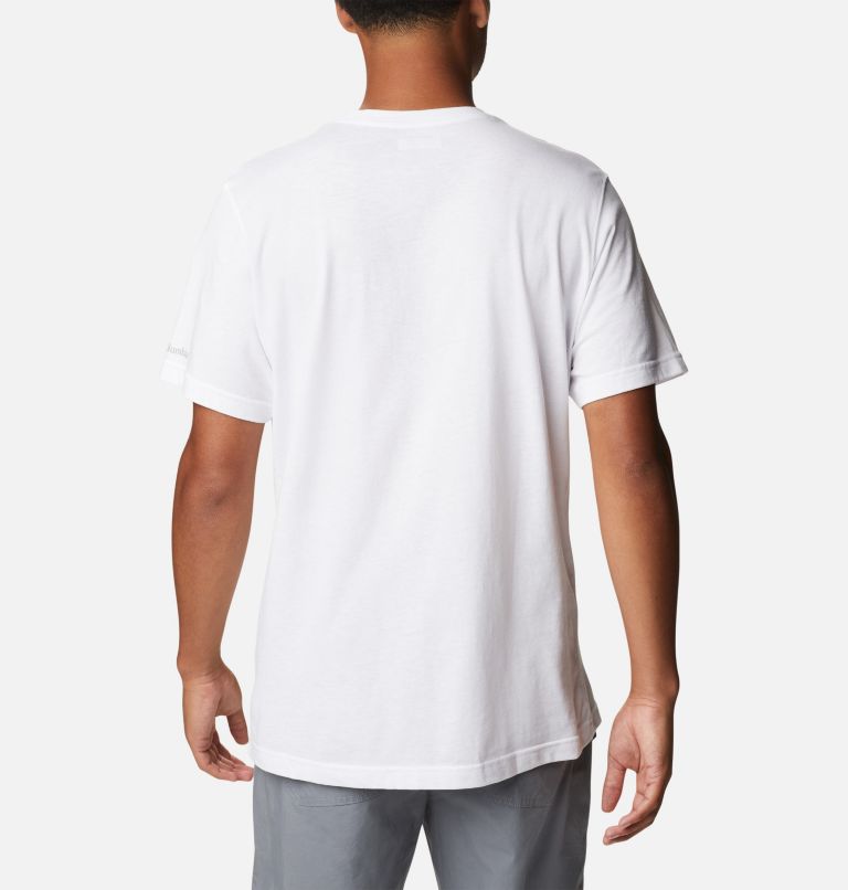 Thumbnail: Men’s Thistletown Hills Graphic T-shirt, Color: White, King Palms Graphic, image 2
