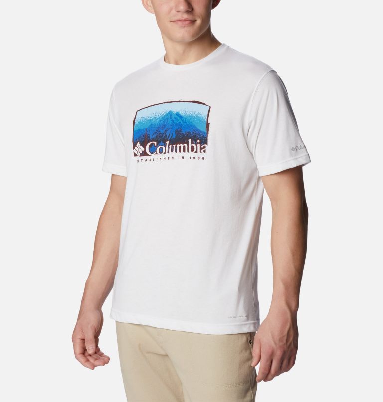 Thumbnail: Men’s Thistletown Hills Graphic T-shirt, Color: White, Foggy Haven, image 5