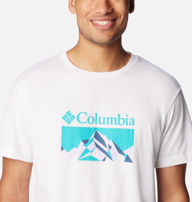 Thistletown Hills  Graphic Short Sleeve, Color: White, Fractal Peaks, image 4