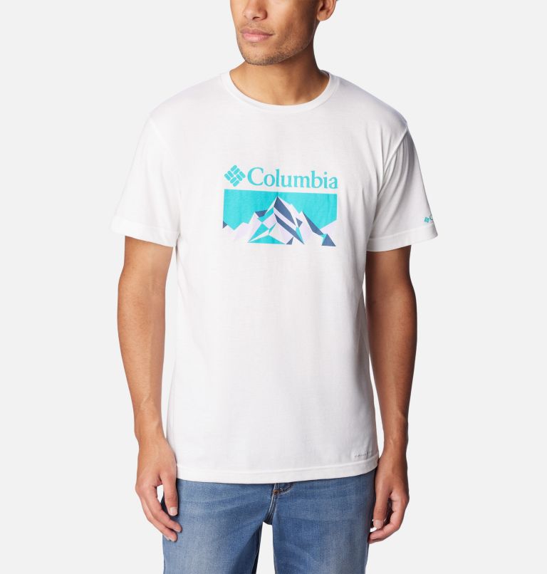 Thistletown Hills  Graphic Short Sleeve, Color: White, Fractal Peaks, image 1