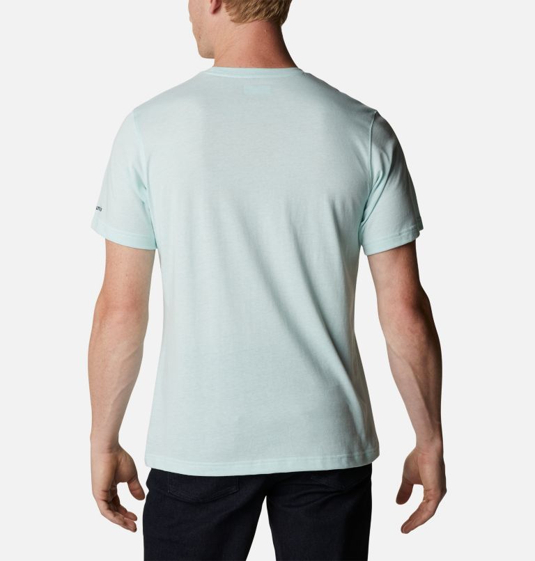 Camiseta estampada Thistletown Hills para hombre, Color: Icy Morn Heather, Hikers Graphic