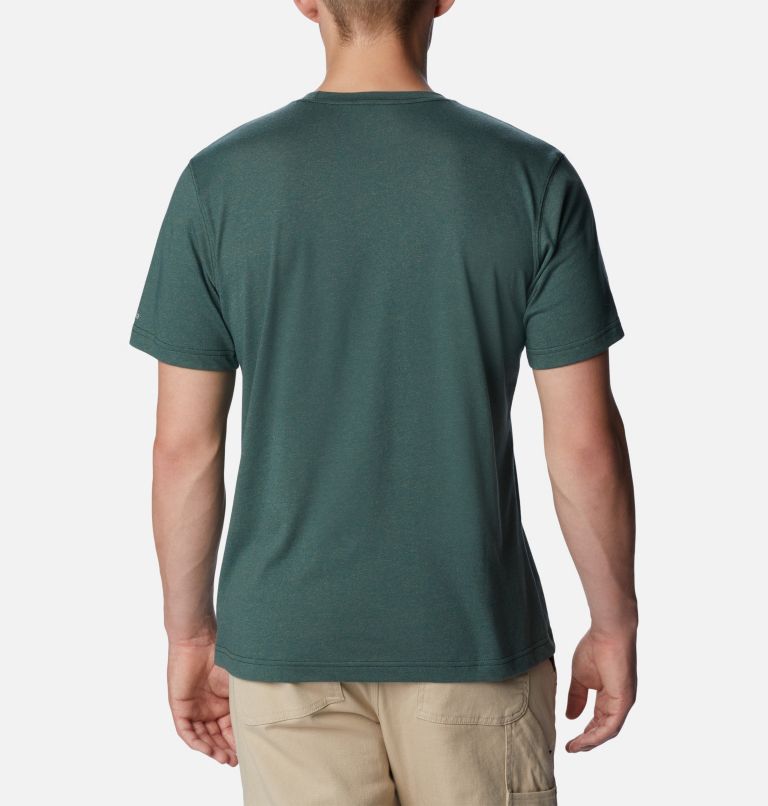 Thumbnail: Camiseta estampada Thistletown Hills para hombre, Color: Spruce Heather, Treestriped Flag, image 2
