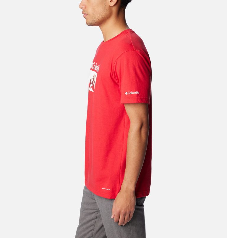Thistletown Hills  Graphic Short Sleeve | 613 | XXL, Color: Mountain Red, Fractal Peaks, image 3