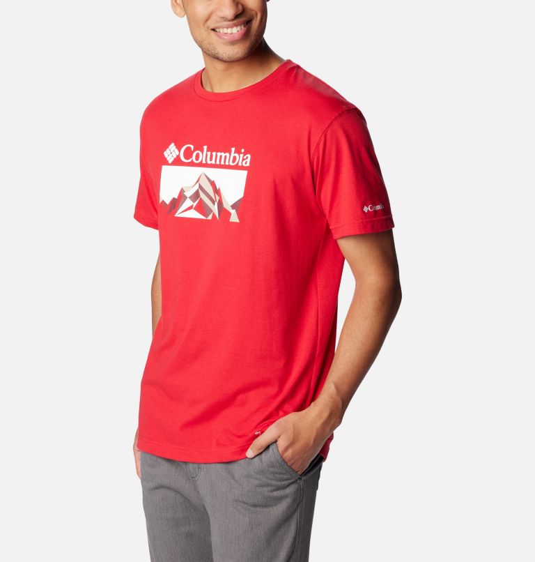 Thistletown Hills  Graphic Short Sleeve | 613 | XXL, Color: Mountain Red, Fractal Peaks, image 5