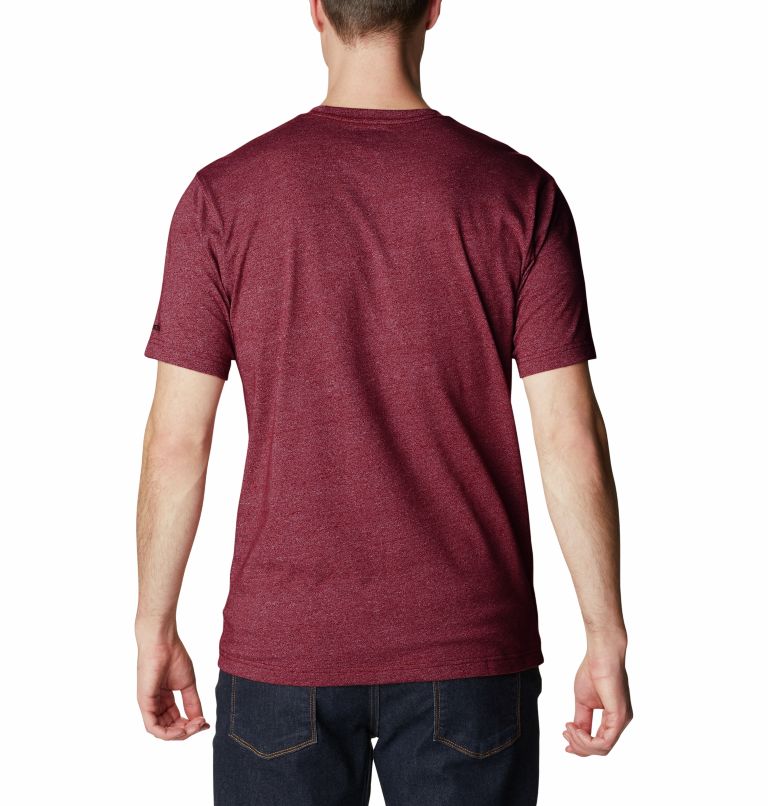 Camiseta estampada Thistletown Hills para hombre, Color: Red Jasper Heather, Foggy Haven, image 2