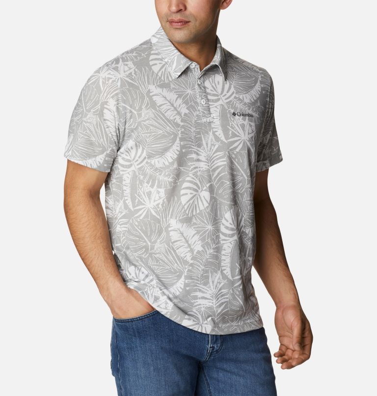 Men's Thistletown Hills Polo, Color: Columbia Grey King Palms, image 5