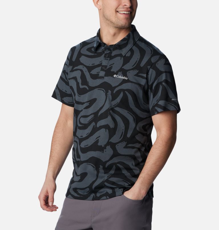 Polo Thistletown Hills Homme - Grandes tailles, Color: Black, Snowdrifts Print, image 5