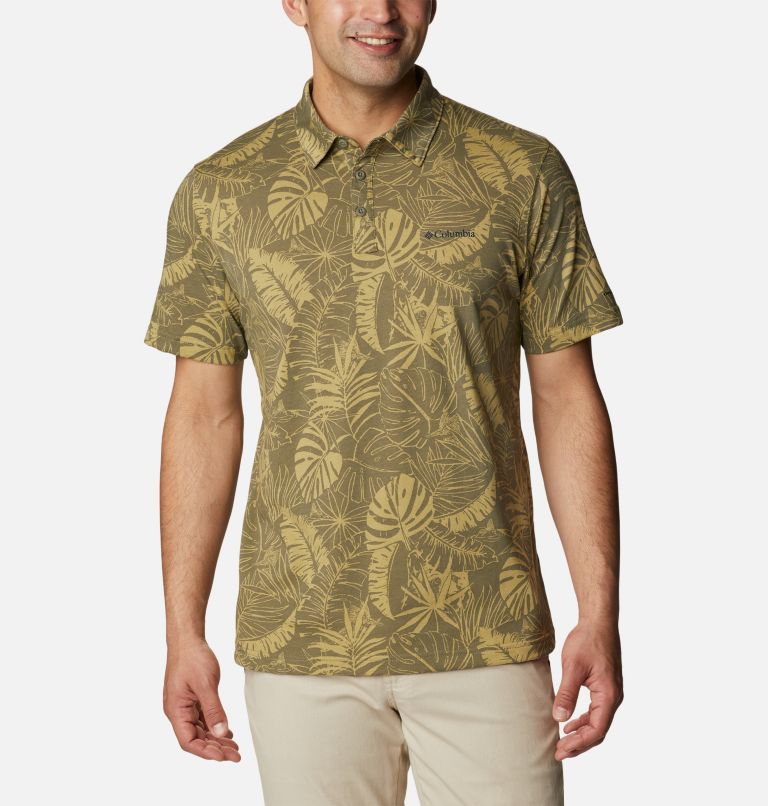 Men's Thistletown Hills Polo - Tall, Color: Stone Green King Palms