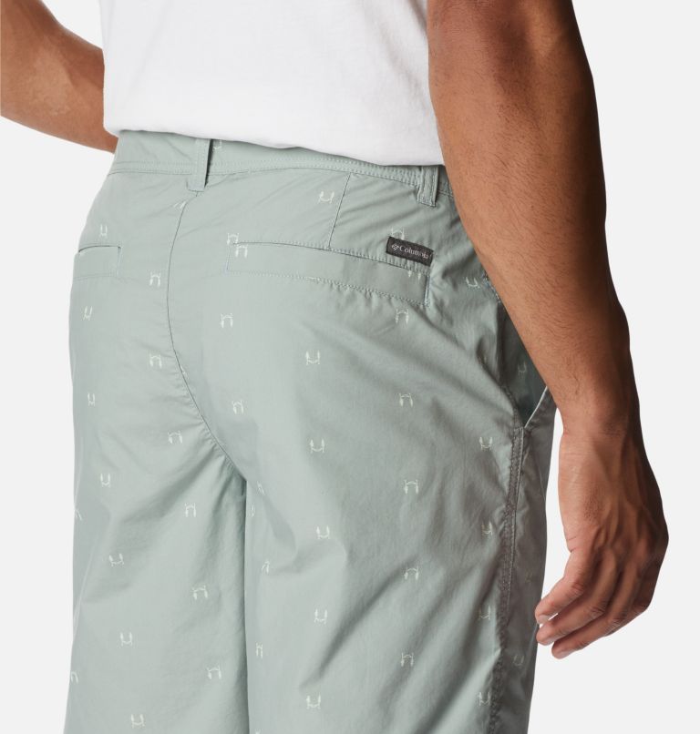 Thumbnail: Men's Washed Out Printed Shorts, Color: Niagara Hammocked, image 5
