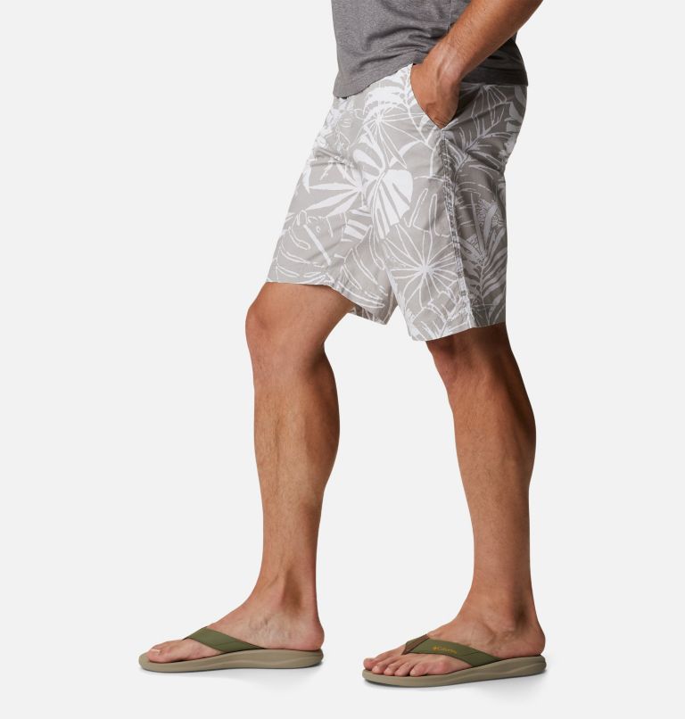 Men’s Washed Out Casual Printed Shorts, Color: Columbia Grey King Palms Print, image 3