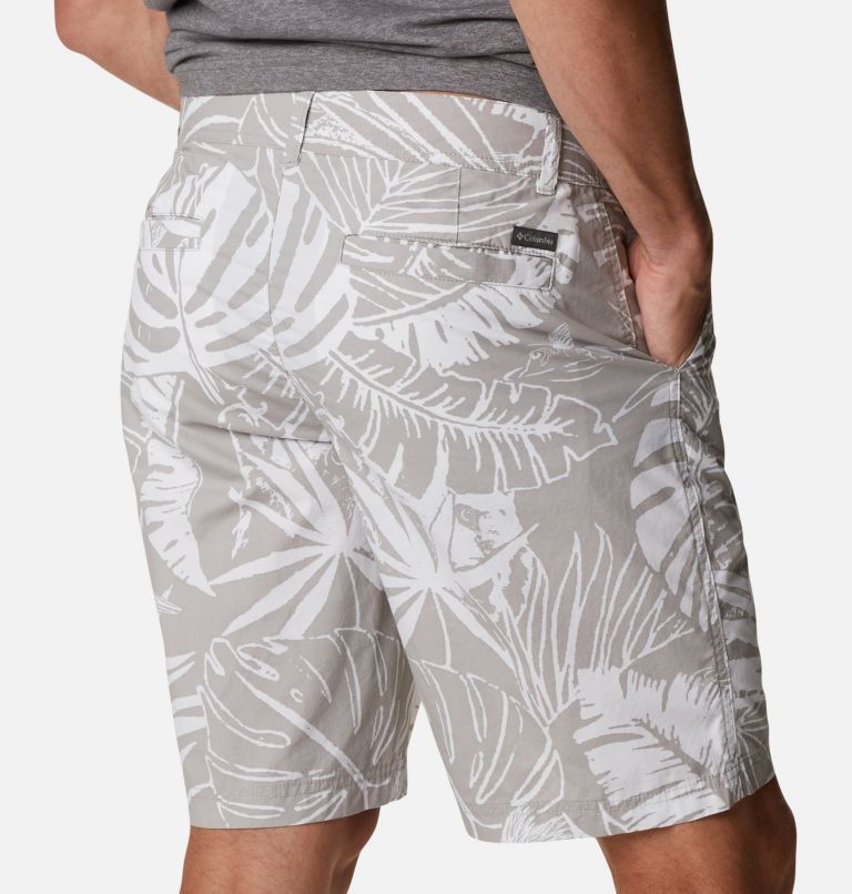 Short Imprimé Casual Washed Out Homme, Color: Columbia Grey King Palms Print