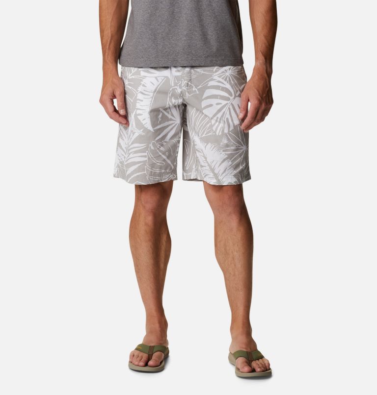 Shorts casual estampados Washed Out para hombre, Color: Columbia Grey King Palms Print, image 1