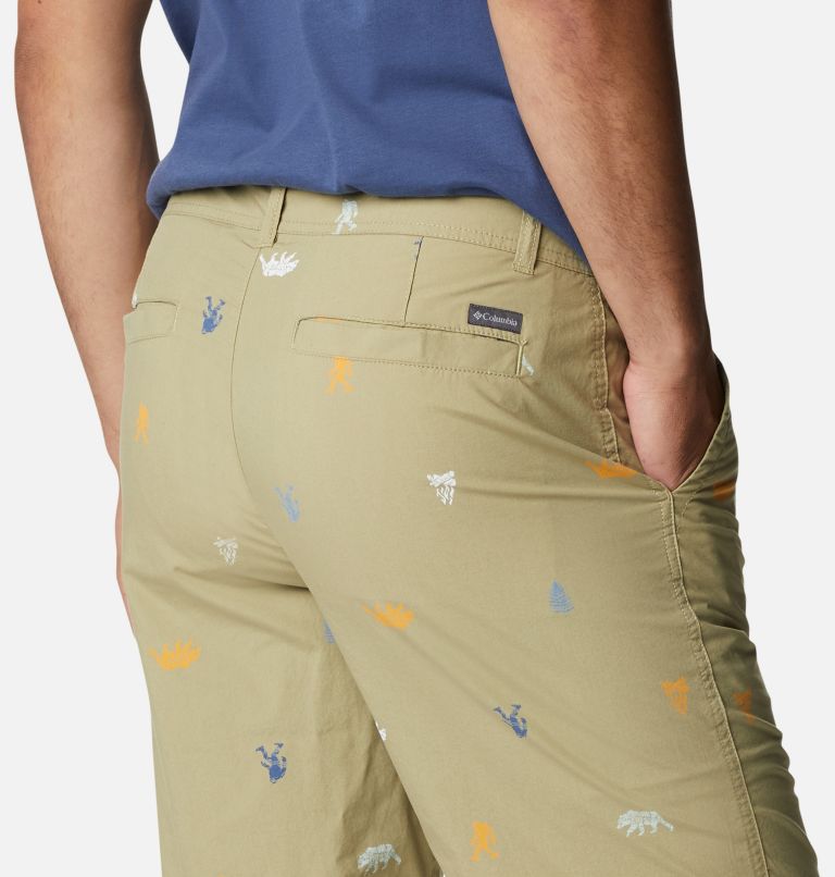 Thumbnail: Pantaloncini casual stampati Washed Out da uomo, Color: Savory Camp Social Multi Print, image 5