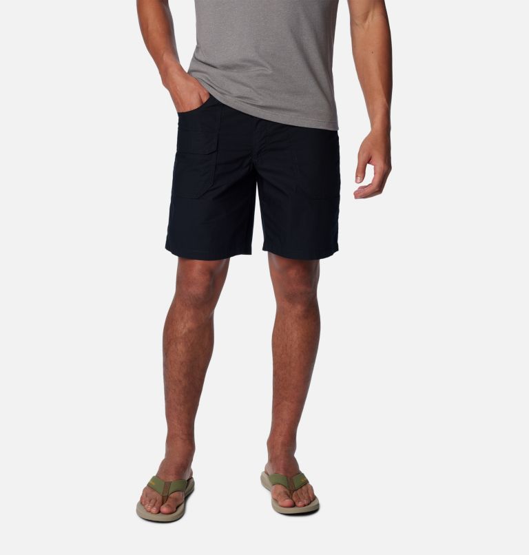 Men's Washed Out Cargo Shorts, Color: Black, image 1