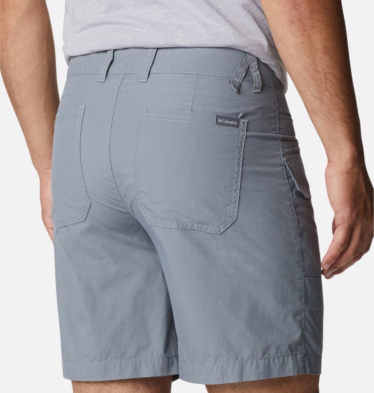 Men's Washed Out Cargo Shorts, Color: Grey Ash
