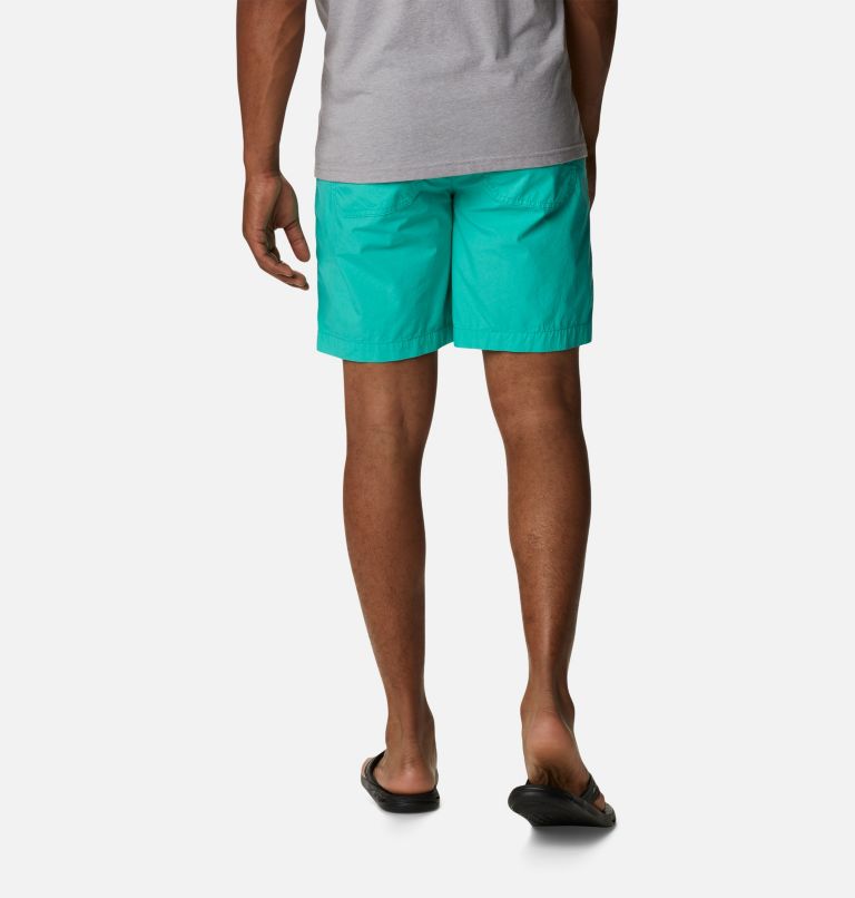 Thumbnail: Men's Washed Out Cargo Shorts, Color: Electric Turquoise, image 2