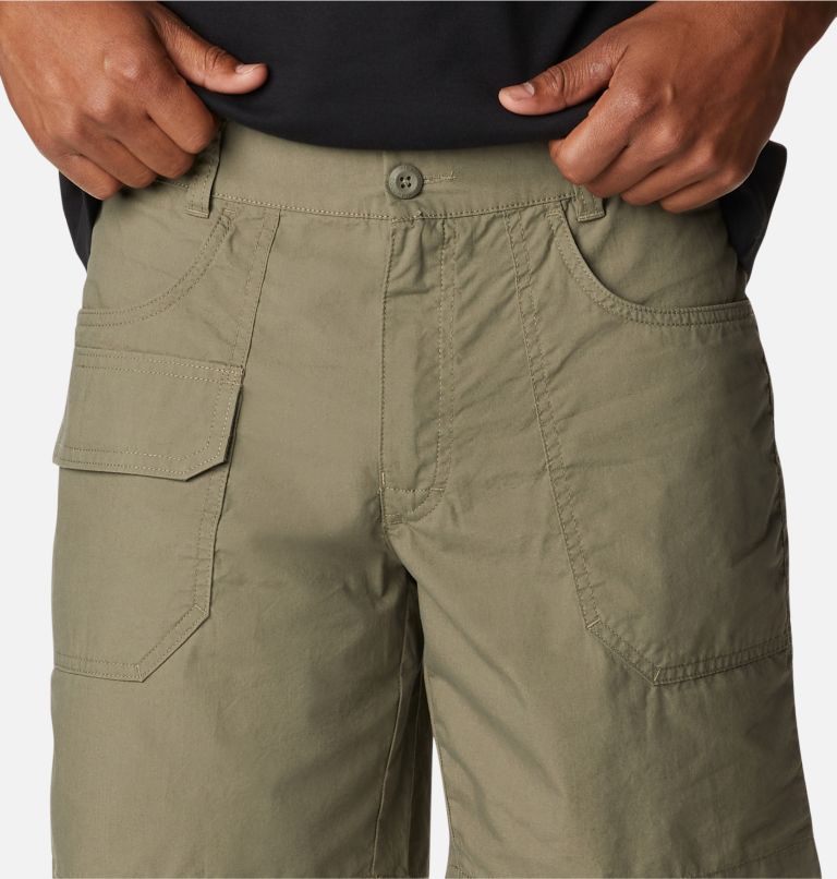 Men's Washed Out Cargo Shorts, Color: Stone Green