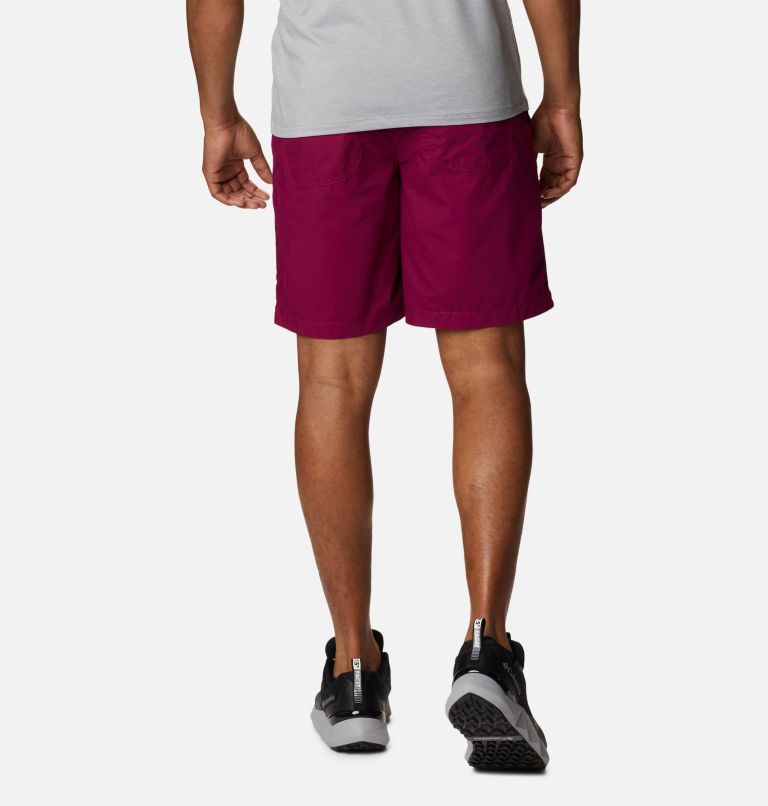 Men's Washed Out Cargo Shorts, Color: Red Onion
