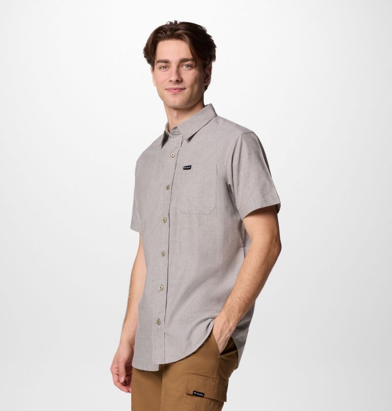 Rapid Rivers Novelty Short Sleeve, Color: Stone Green Diamond Dobby Chambray, image 3