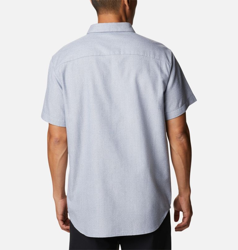 Men's Rapid Rivers Novelty Short Sleeve Shirt, Color: Dark Mountain, White