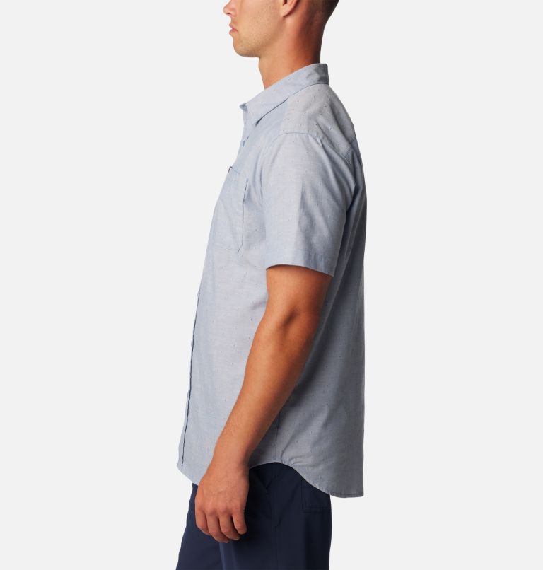 Columbia Men's Rapid Rivers Novelty Short Sleeve Shirt - L - Blue