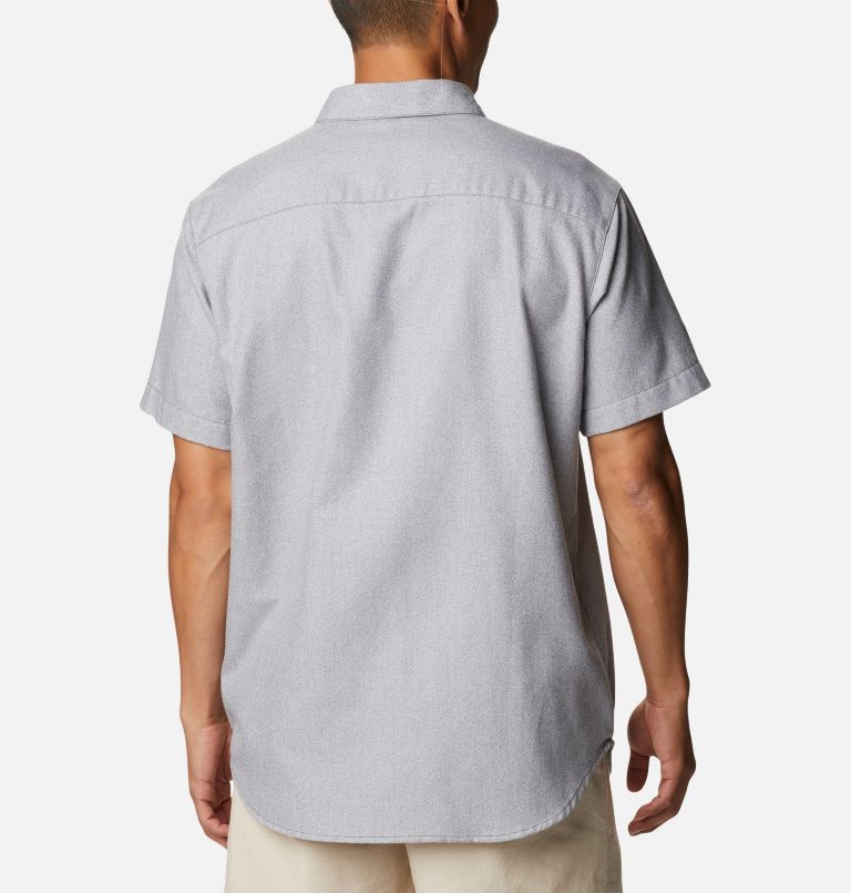 Novedosa camisa técnica de algodón y manga corta Rapid Rivers para hombre, Color: Shark, Columbia Grey, image 2