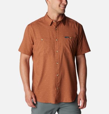 Chemise technique homme à col classique en tissu nylon coupe régulière