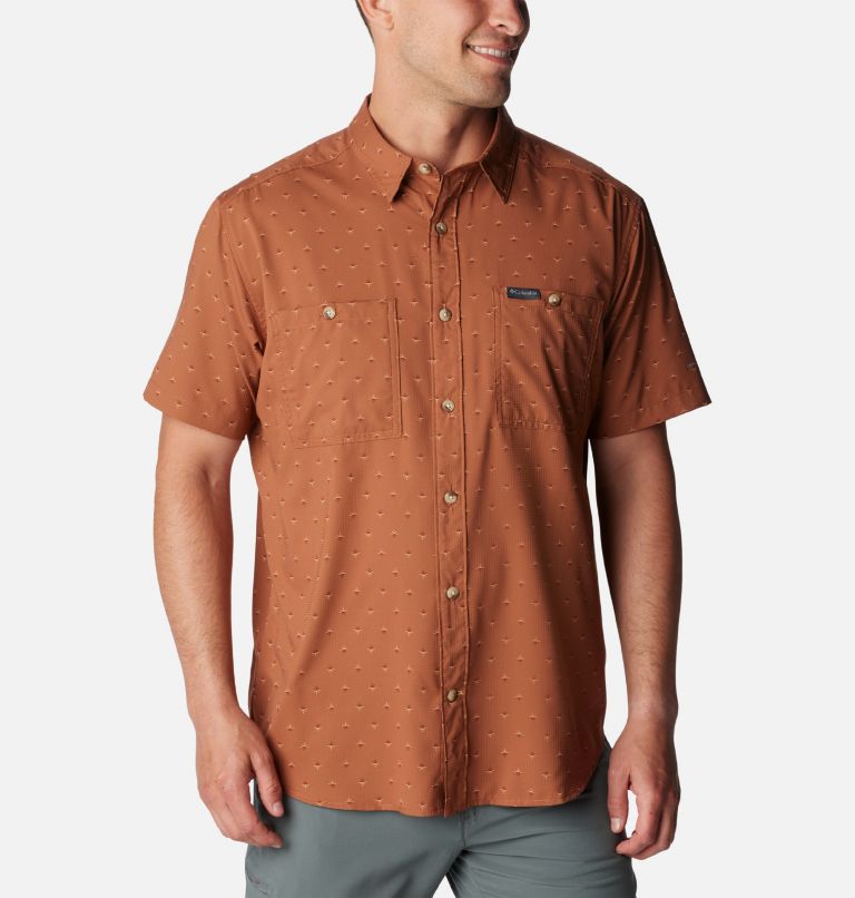 Columbia Men’s Fishing Shirt Size Large Vented Omni-Shade PFG Short Sleeve
