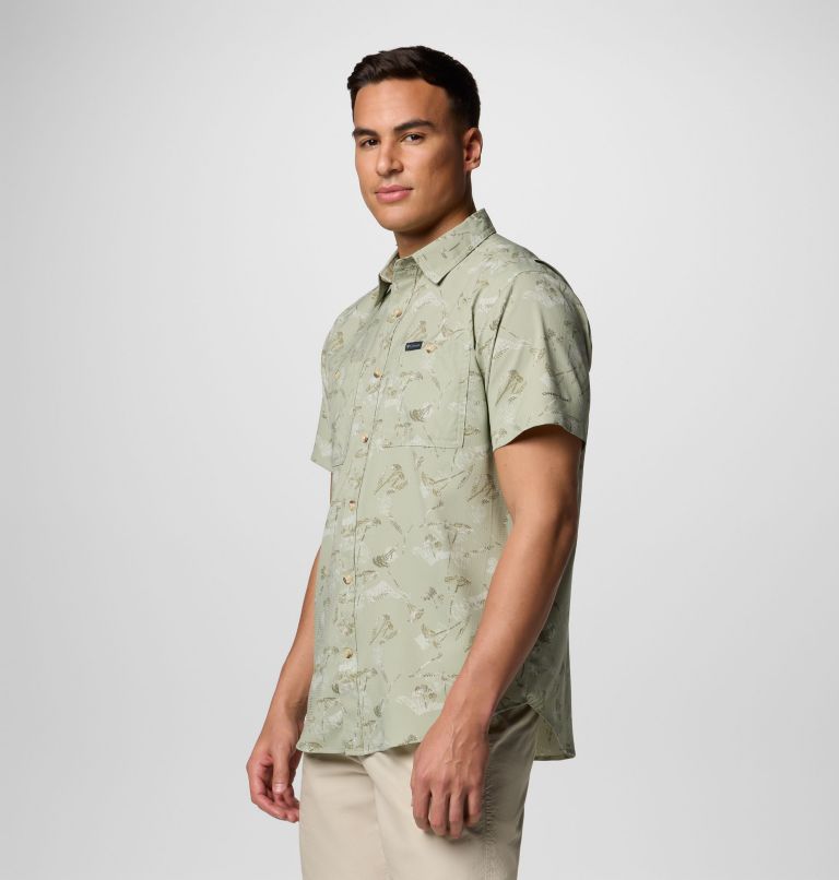 Chemise tissée imprimée à manches courtes Utilizer Homme, Color: Safari Yarrow Mirage, image 4