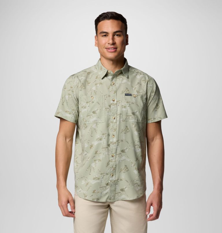 Chemise tissée imprimée à manches courtes Utilizer Homme, Color: Safari Yarrow Mirage, image 1