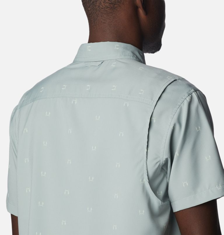 Men's Utilizer Printed Woven Short Sleeve Shirt, Color: Niagara Hammocked, image 5