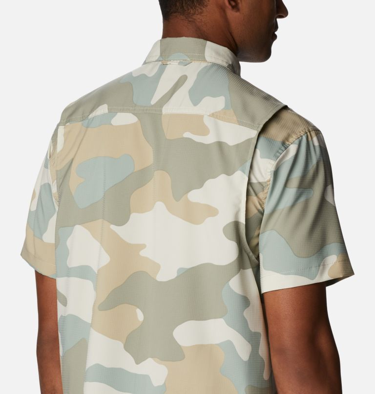 Thumbnail: Men's Utilizer Printed Woven Short Sleeve Shirt, Color: Niagara Mod Camo, image 5