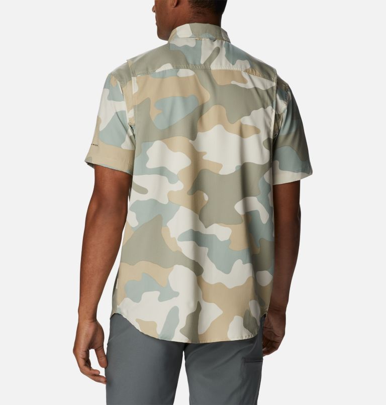 Thumbnail: Men's Utilizer Printed Woven Short Sleeve Shirt, Color: Niagara Mod Camo, image 2