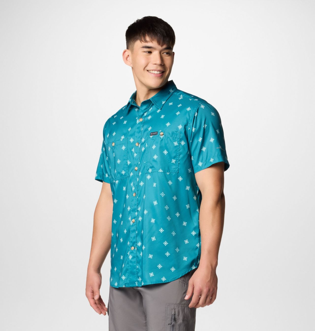 Men's Utilizer™ Printed Woven Short Sleeve Shirt | 364 | XS 4