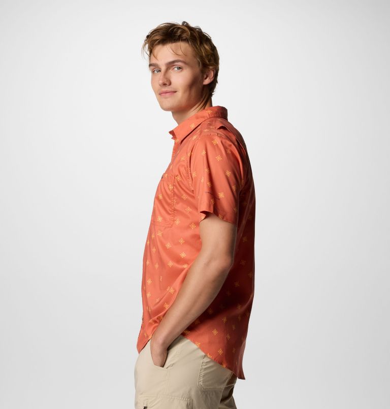 Chemise tissée imprimée à manches courtes Utilizer Homme, Color: Tuscan Sundot Tonal, image 4