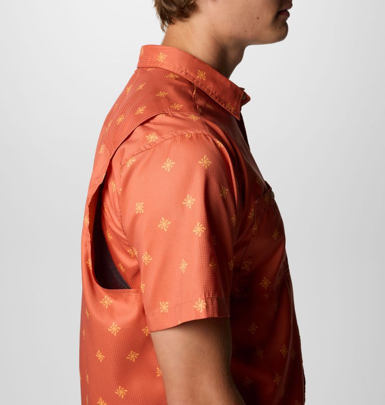 Chemise tissée imprimée à manches courtes Utilizer Homme, Color: Tuscan Sundot Tonal, image 6