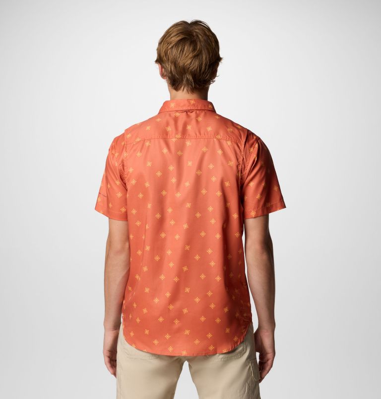 Chemise tissée imprimée à manches courtes Utilizer Homme, Color: Tuscan Sundot Tonal, image 3