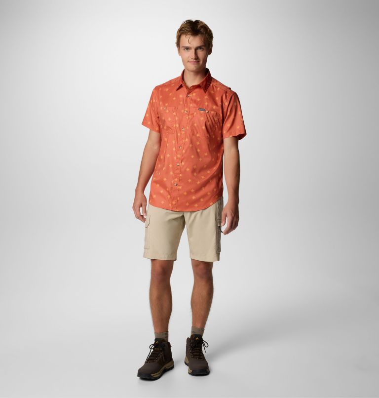 Chemise tissée imprimée à manches courtes Utilizer Homme, Color: Tuscan Sundot Tonal, image 2