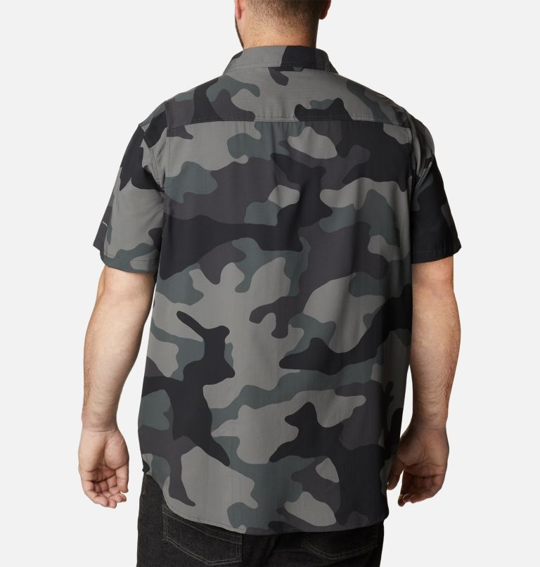 Men's Utilizer Printed Woven Short Sleeve Shirt - Big, Color: Black Mod Camo