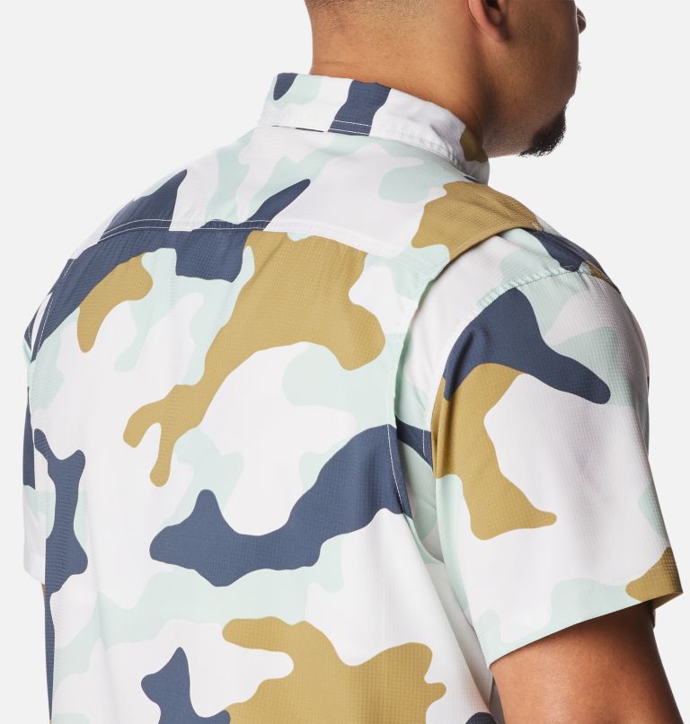 Men's Utilizer Printed Woven Short Sleeve Shirt - Big, Color: Savory Mod Camo