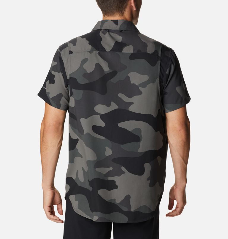 Chemise tissée imprimée à manches courtes Utilizer Homme - Grandes tailles, Color: Black Mod Camo, image 2