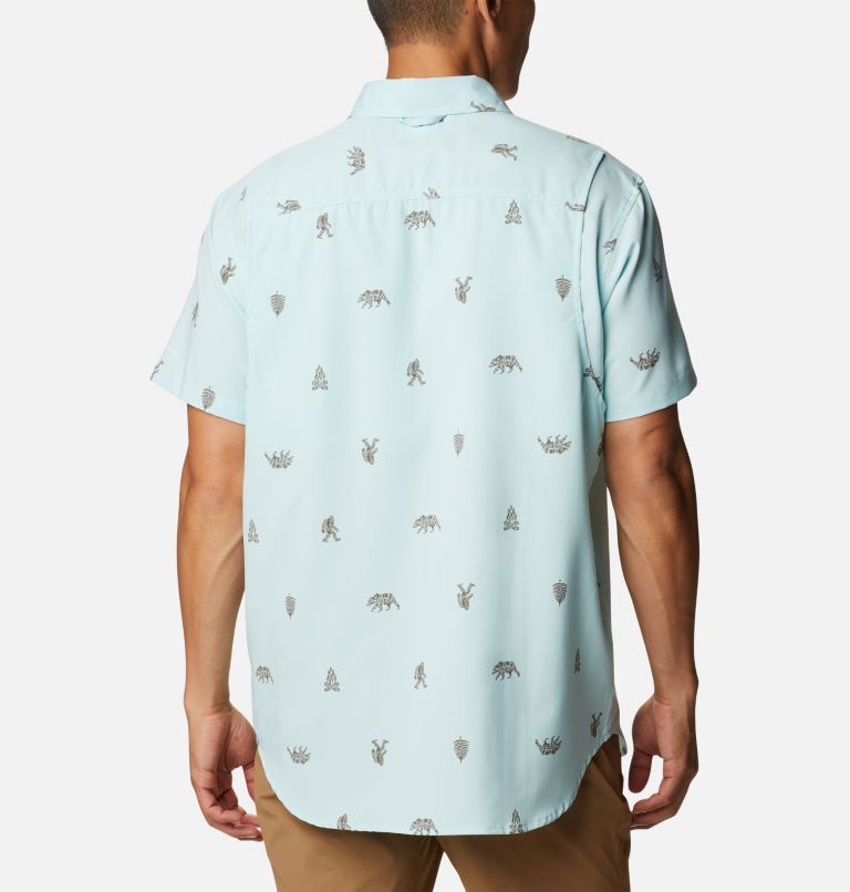 Men's Utilizer Printed Woven Short Sleeve Shirt - Tall, Color: Icy Morn Camp Social, image 2