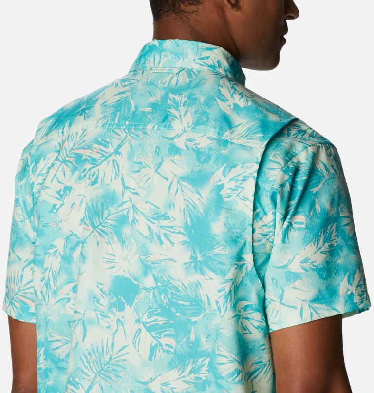 Utilizer Printed Woven Short Sleeve | 318 | XL, Color: Ice Green Sketchy Paradise, image 5