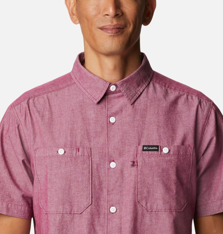 Scenic Ridge Woven Short Sleeve | 662 | XL, Color: Red Onion Chambray, image 4